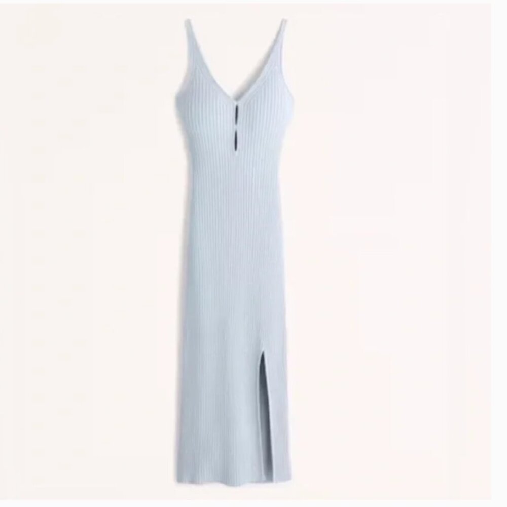 Abercrombie Keyhole Midi Sweater Dress with Slit